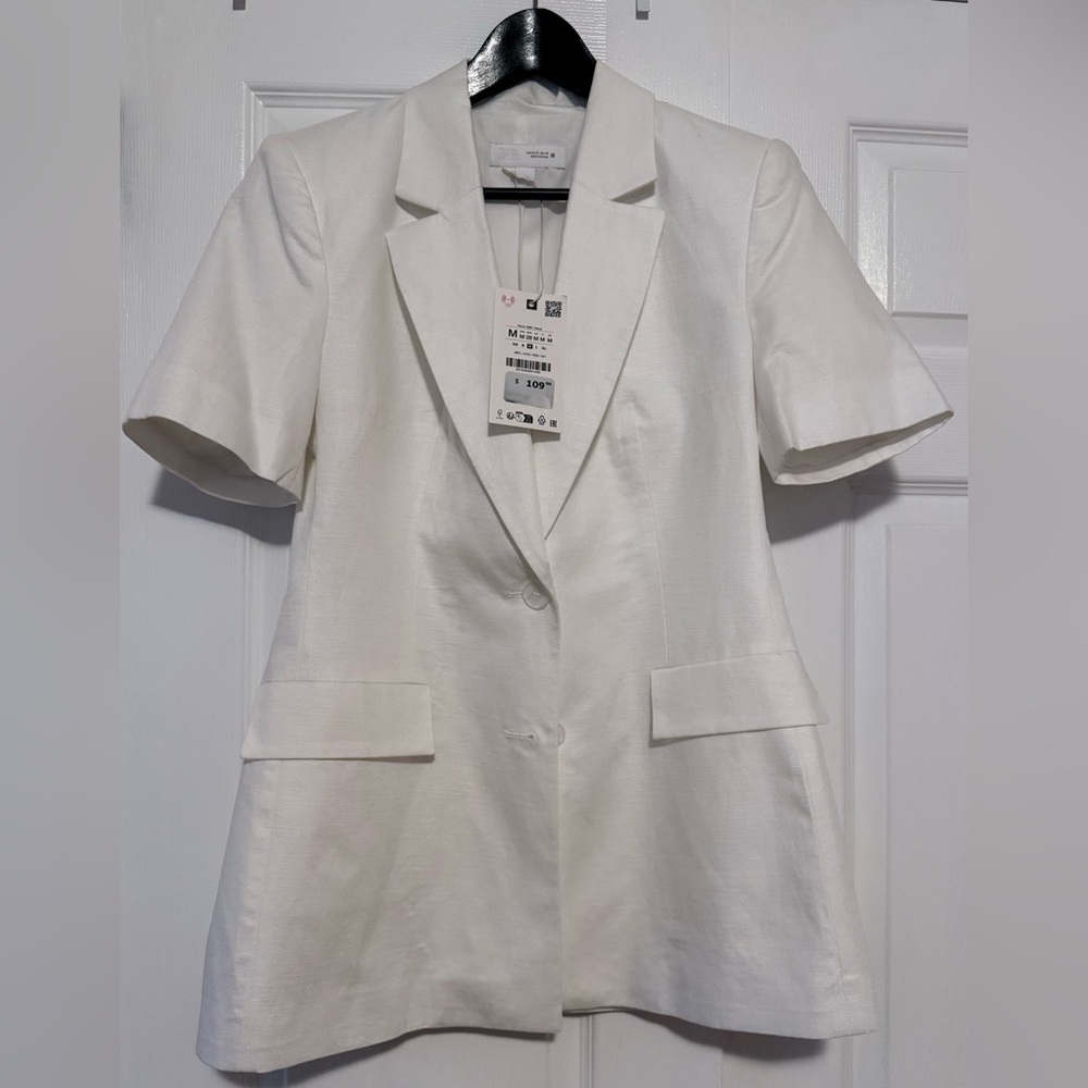 BNWT Zara White Blazer